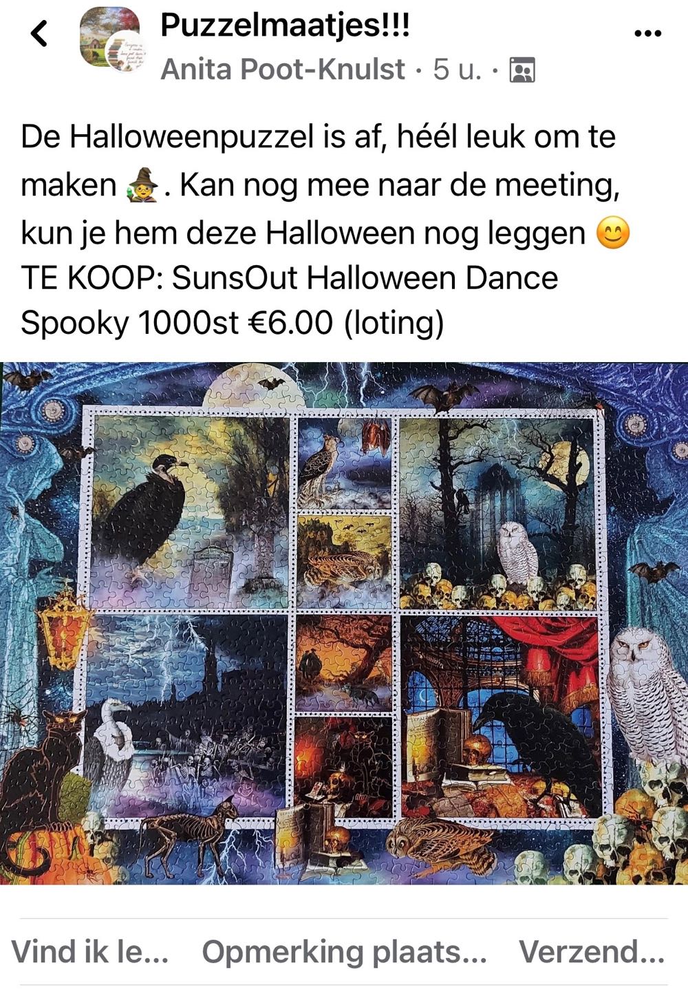 Halloween Dance Spooky - SunsOut puzzle collectible [Barcode 796780559264] - Main Image 4