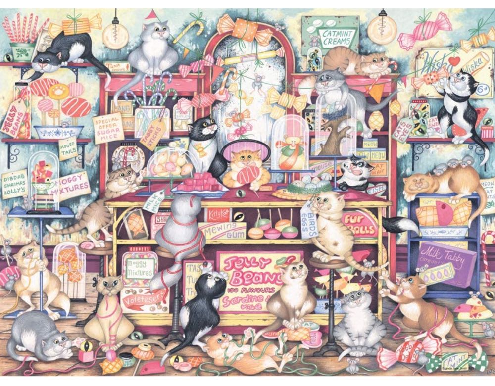 Crazy Cats Mr Catkin’s Confectionery - Ravensburger puzzle collectible - Main Image 2
