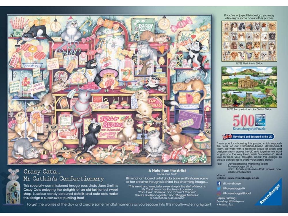 Crazy Cats Mr Catkin’s Confectionery - Ravensburger puzzle collectible - Main Image 3