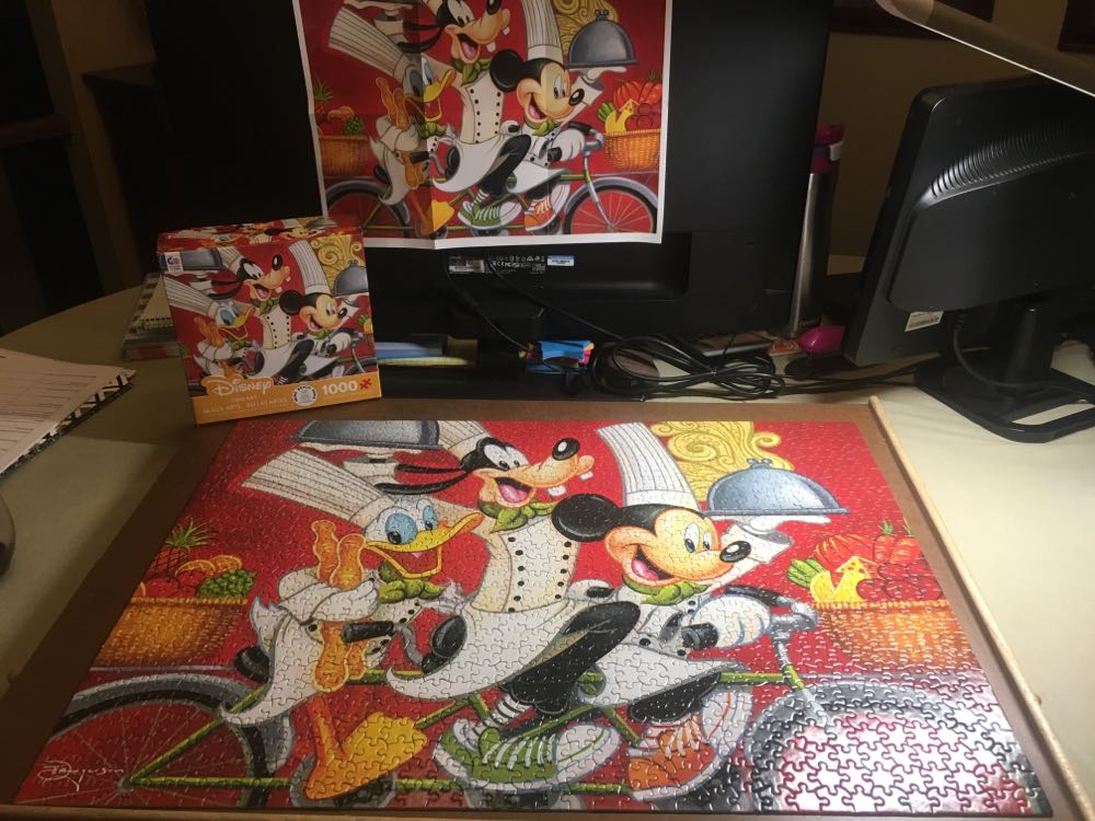 Ceaco Disney Fine Art Wheeling In Flavor Jigsaw Puzzle Pieces Multi-colored 5” -  Ceaco puzzle collectible [Barcode 0021081332194] - Main Image 2