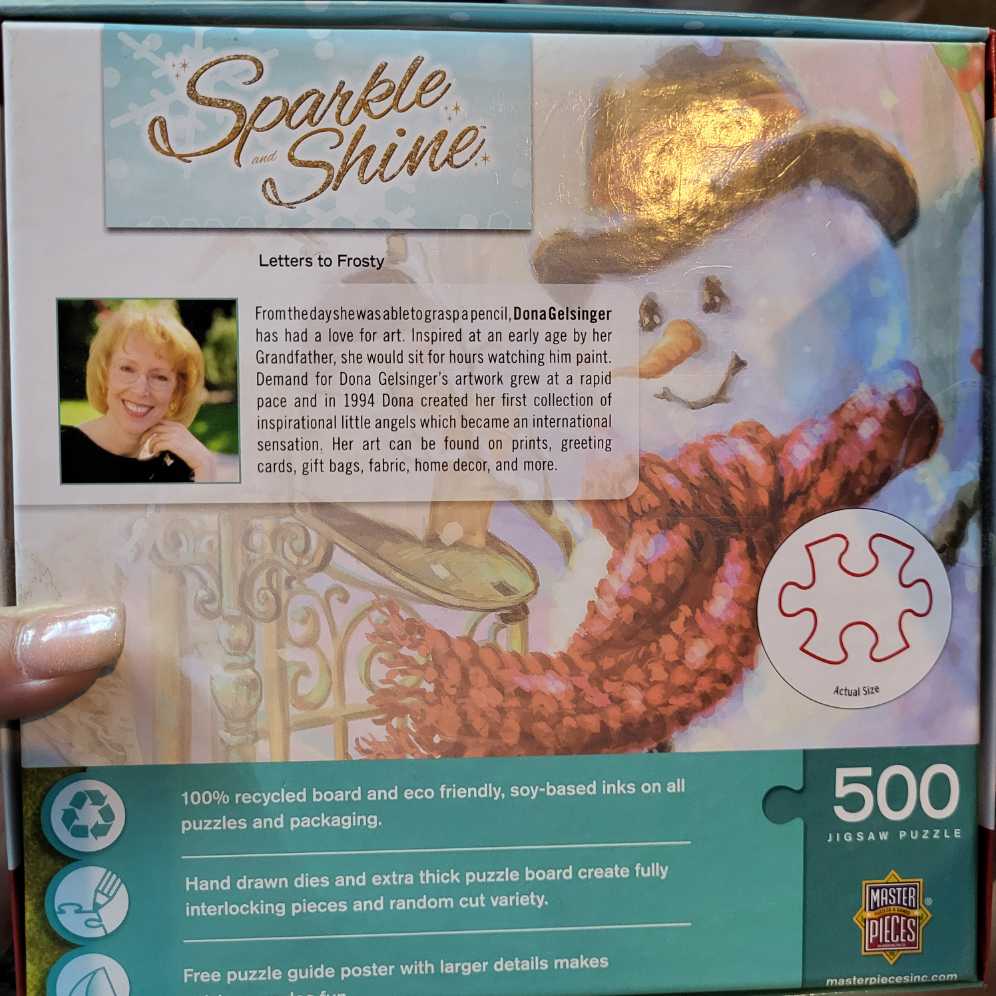 Letters To Frosty - Masterpieces, Inc. puzzle collectible [Barcode 705988315824] - Main Image 3