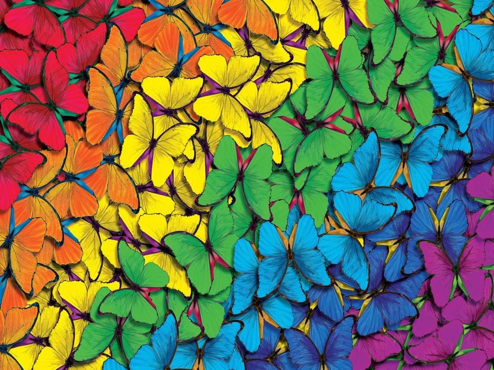 Fluttering Rainbow - Master Pieces 🇺🇸 puzzle collectible [Barcode 705988319877] - Main Image 2