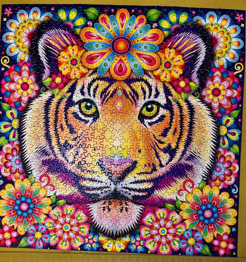 Groovy Animals Tiger #85 - Traded -  Ceaco puzzle collectible [Barcode 021081291965] - Main Image 2