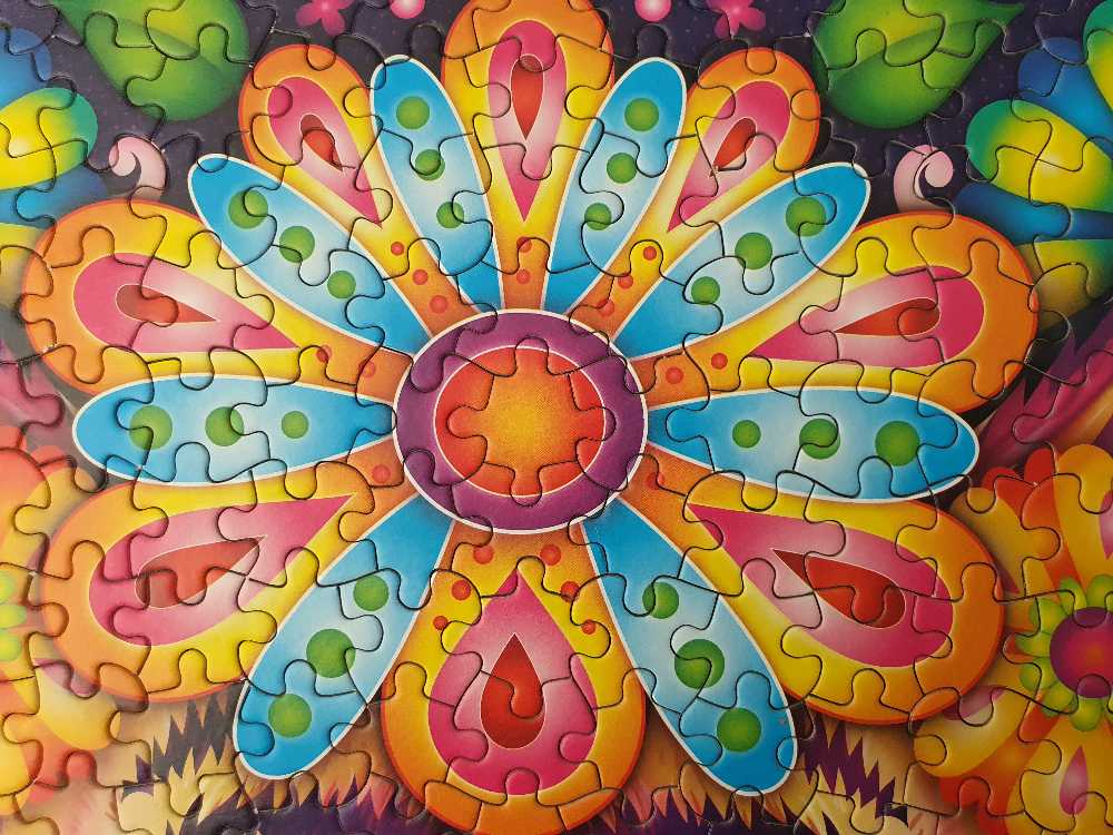 Groovy Animals Tiger #85 - Traded -  Ceaco puzzle collectible [Barcode 021081291965] - Main Image 4