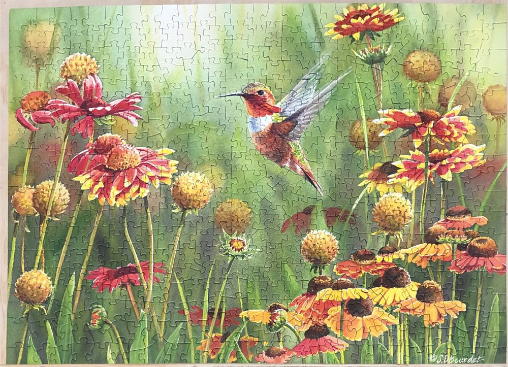 Rufous Hummingbird - Cobble Hill puzzle collectible [Barcode 625012850278] - Main Image 3