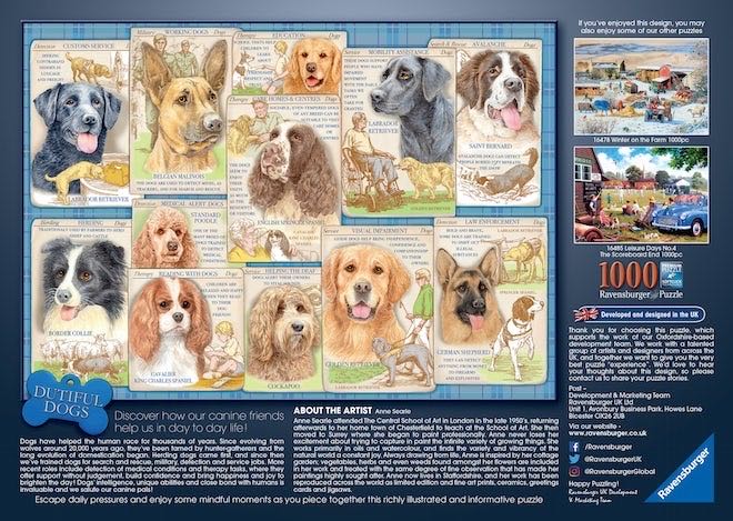 Dutiful Dogs - Ravensburger puzzle collectible [Barcode 4005556165087] - Main Image 2