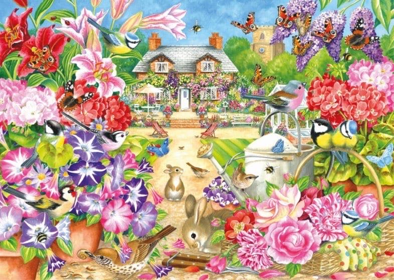 Summer Garden 🐦 - Falcon de luxe puzzle collectible [Barcode 8710126111710] - Main Image 2