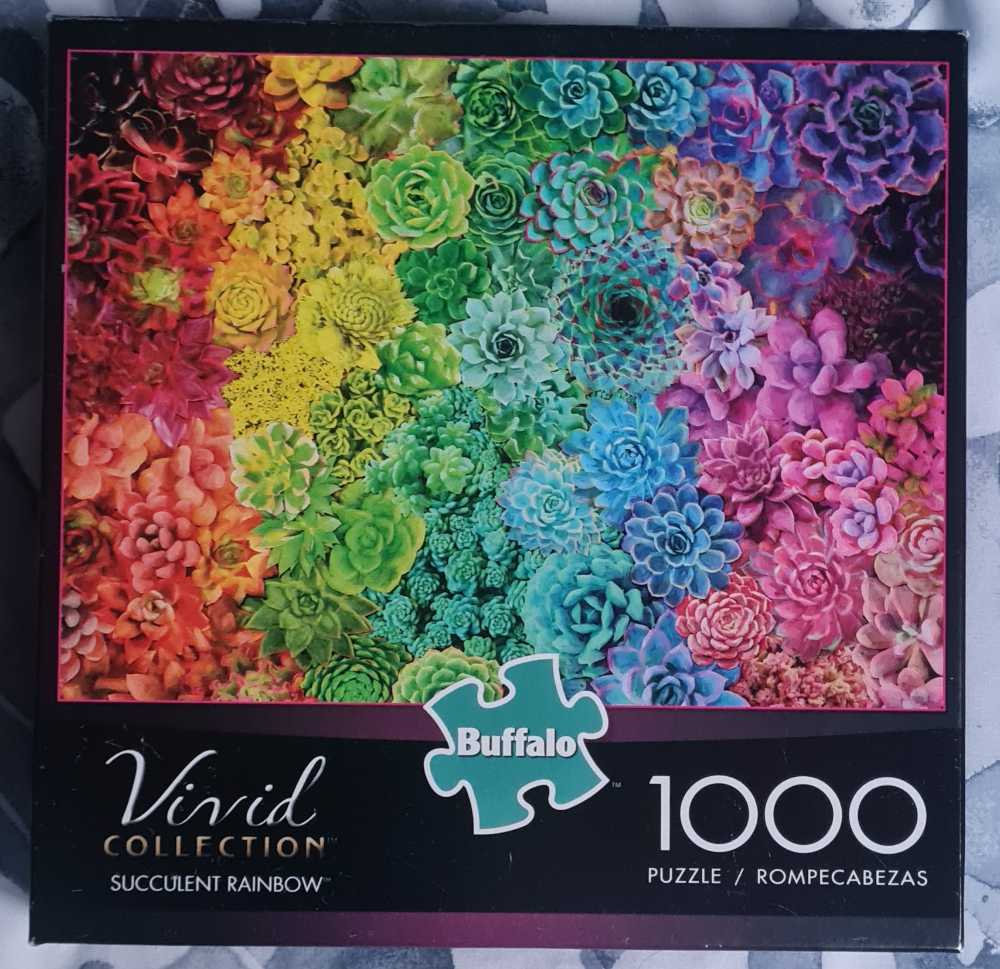 Succulent Rainbow - Buffalo Games puzzle collectible [Barcode 079346122103] - Main Image 3