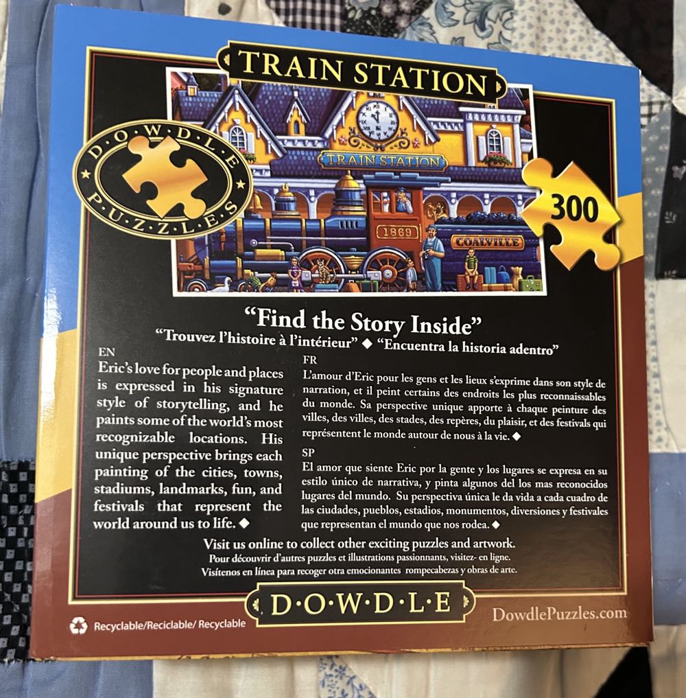 Train Station - Save To Trade With Charlotte - Dowdle puzzle collectible [Barcode 671095054706] - Main Image 3