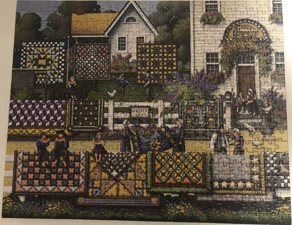 Amish Quilts✅ - Dowdle puzzle collectible [Barcode 671095000574] - Main Image 3