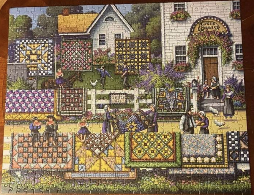 Amish Quilts✅ - Dowdle puzzle collectible [Barcode 671095000574] - Main Image 4