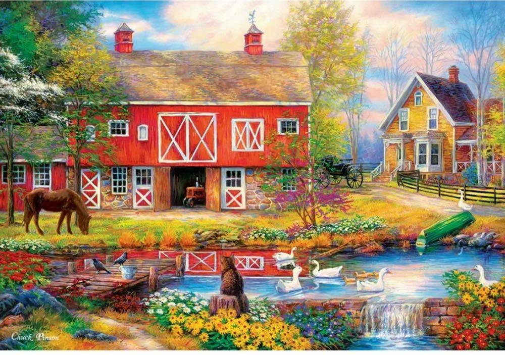 Reflections On Country Living - MasterPieces puzzle collectible [Barcode 705988720475] - Main Image 2