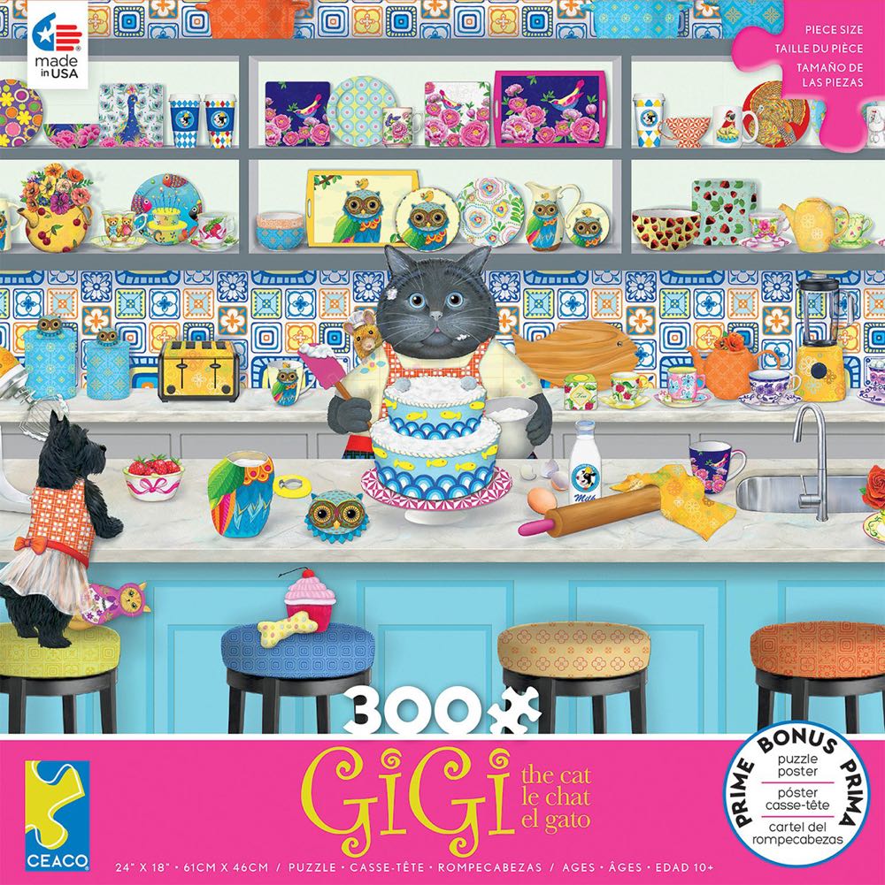 Gigi The Cat - Ceaco puzzle collectible [Barcode 021081221108] - Main Image 2