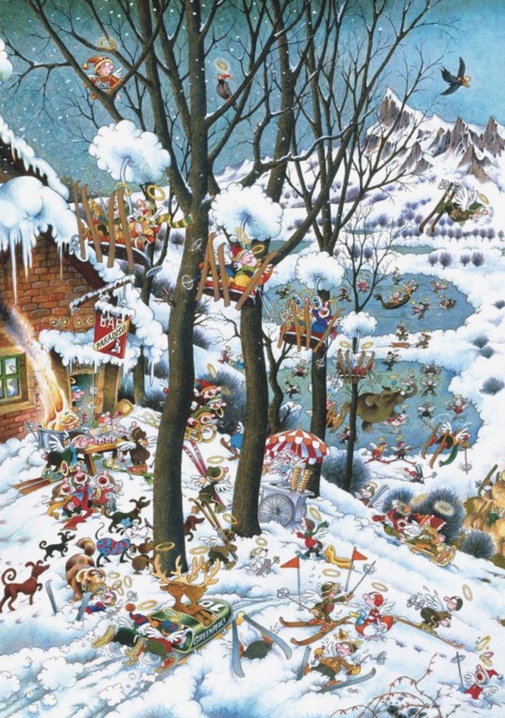 Paradise In Winter .... To Be Continued (Ewelina Messenger) - Heye Puzzle puzzle collectible [Barcode 4001689299613] - Main Image 2