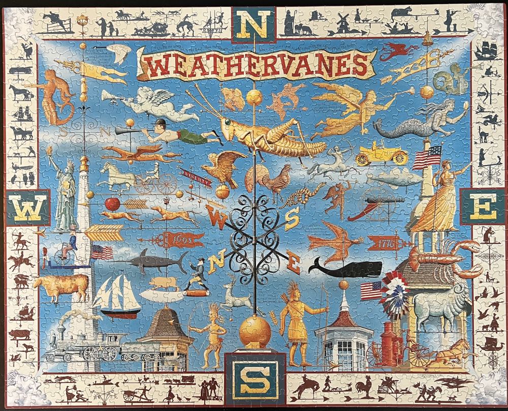 Weathervanes - White Mountain Puzzles puzzle collectible [Barcode 724819248971] - Main Image 2