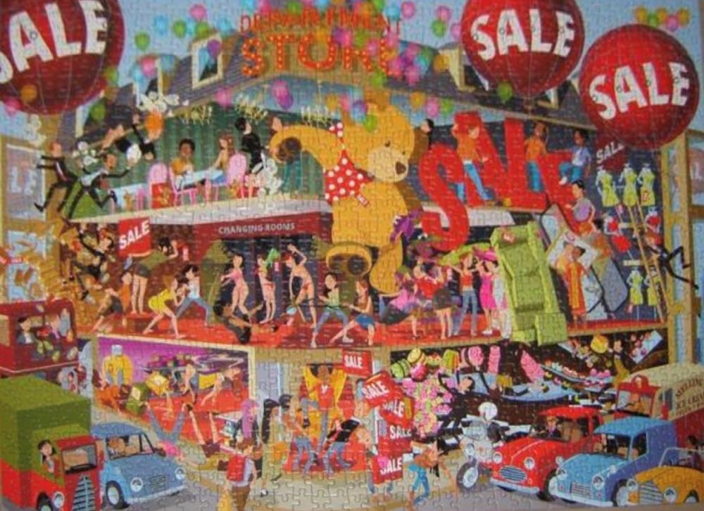 Department Store Lifting The Lid - Gibsons puzzle collectible [Barcode 5012269071085] - Main Image 3