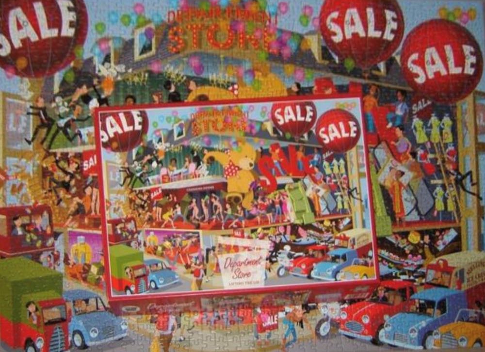 Department Store Lifting The Lid - Gibsons puzzle collectible [Barcode 5012269071085] - Main Image 4