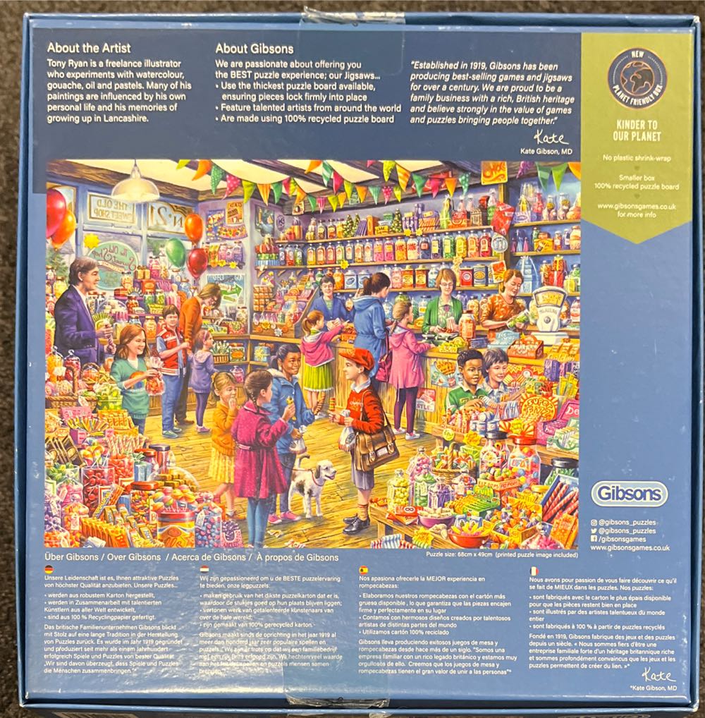 The Old Sweet Shop  - Gibsons puzzle collectible [Barcode 5012269062748] - Main Image 3