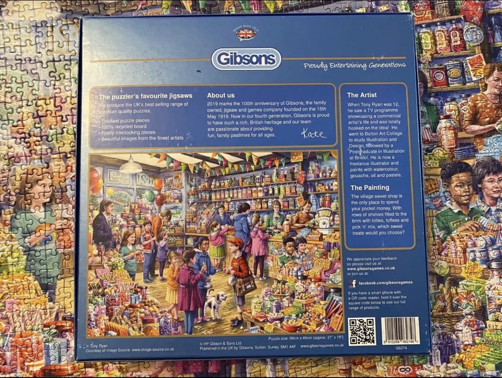 The Old Sweet Shop  - Gibsons puzzle collectible [Barcode 5012269062748] - Main Image 4