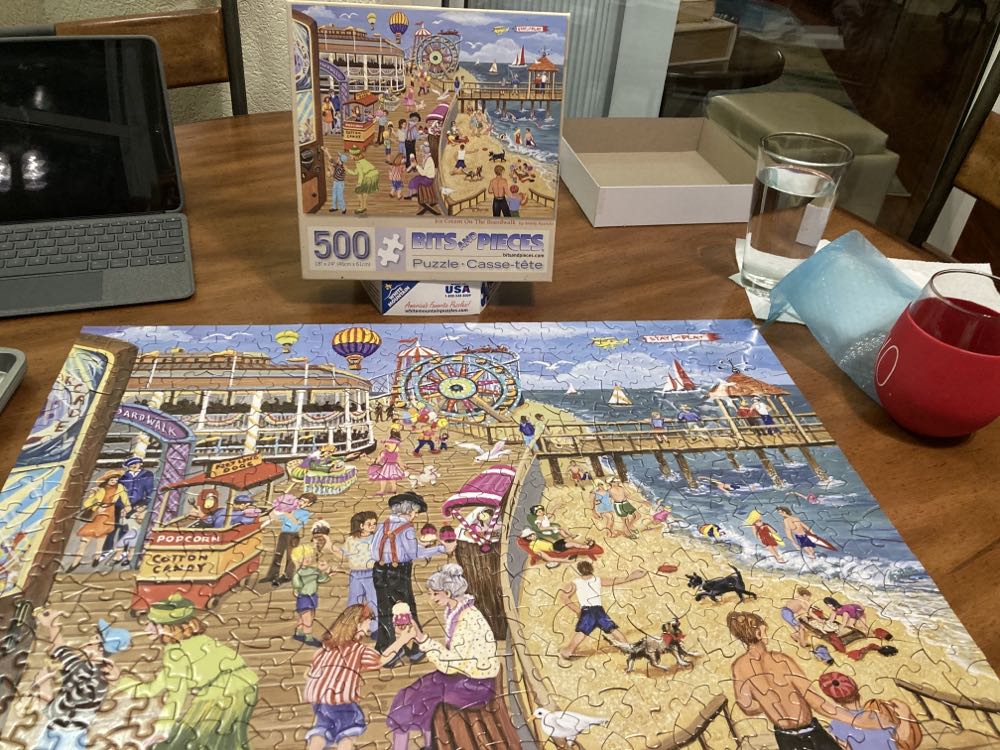 Ice Cream on the Boardwalk - Bits And Pieces puzzle collectible [Barcode 192949011343] - Main Image 2