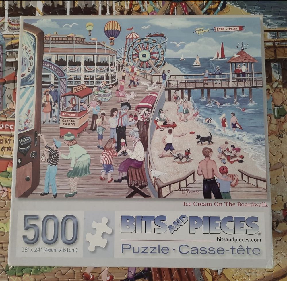 Ice Cream on the Boardwalk - Bits And Pieces puzzle collectible [Barcode 192949011343] - Main Image 4