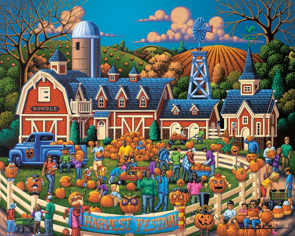 Harvest Festival  - Dowdle Puzzles puzzle collectible [Barcode 671095003711] - Main Image 2