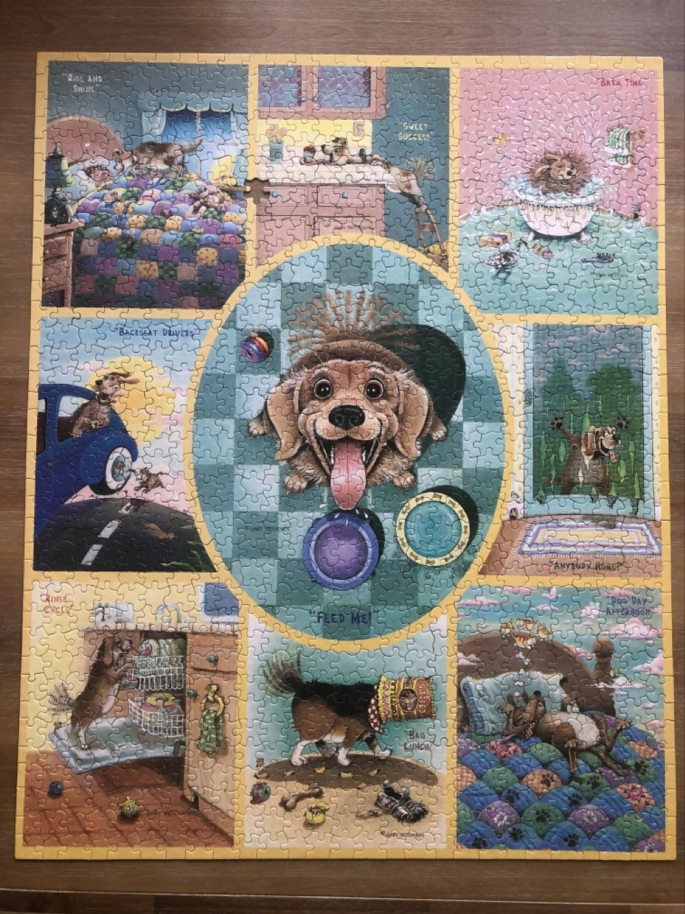 RETURNED-Gary Patterson’s Dogs-KIM - White Mountain Puzzles puzzle collectible [Barcode 724819252763] - Main Image 2