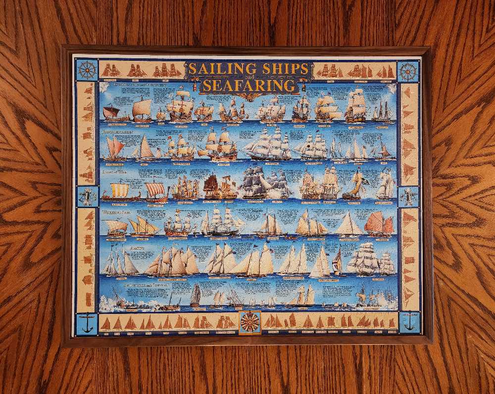 Sailing Ships and Seafaring - White Mountain Puzzles puzzle collectible [Barcode 724819248735] - Main Image 2