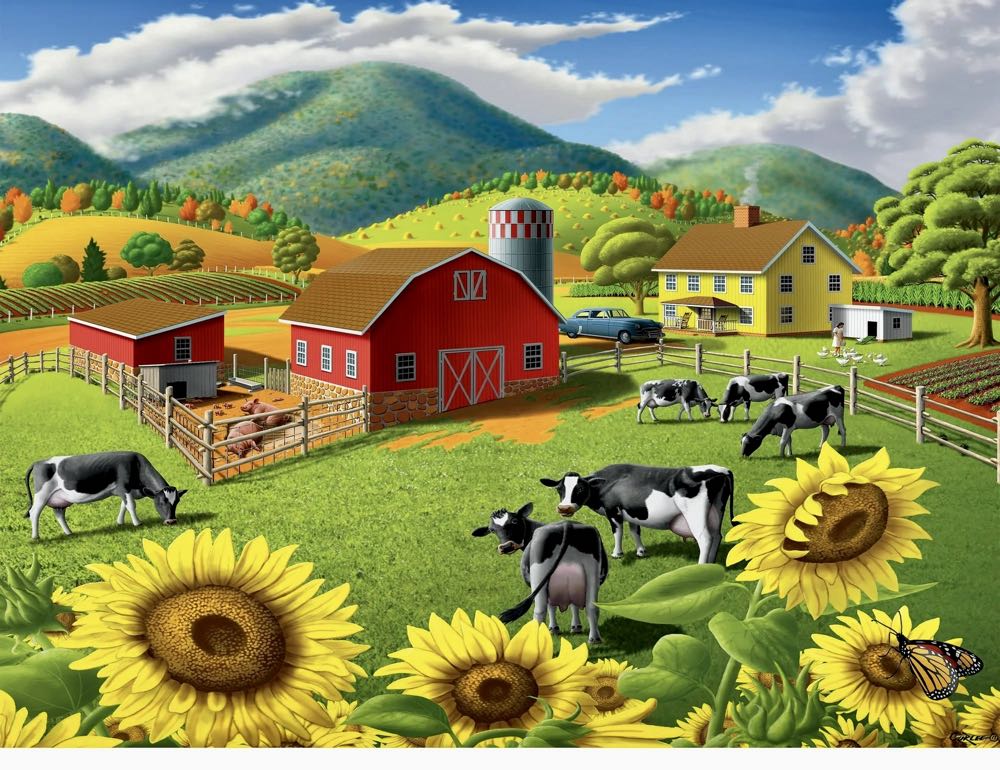 Sunflowers - (UV) 🧩 - Ceaco puzzle collectible [Barcode 021081240260] - Main Image 2