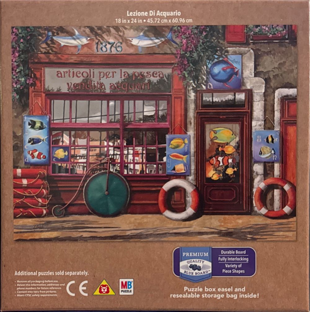 Lezione Di Acquario - Milton Bradley puzzle collectible [Barcode 778988148600] - Main Image 2