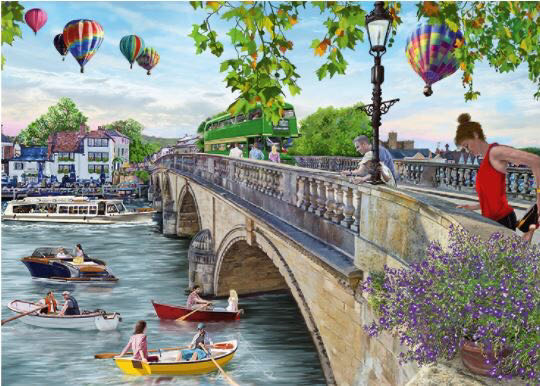 Looking Across the River - Falcon de luxe puzzle collectible [Barcode 8710126112878] - Main Image 2