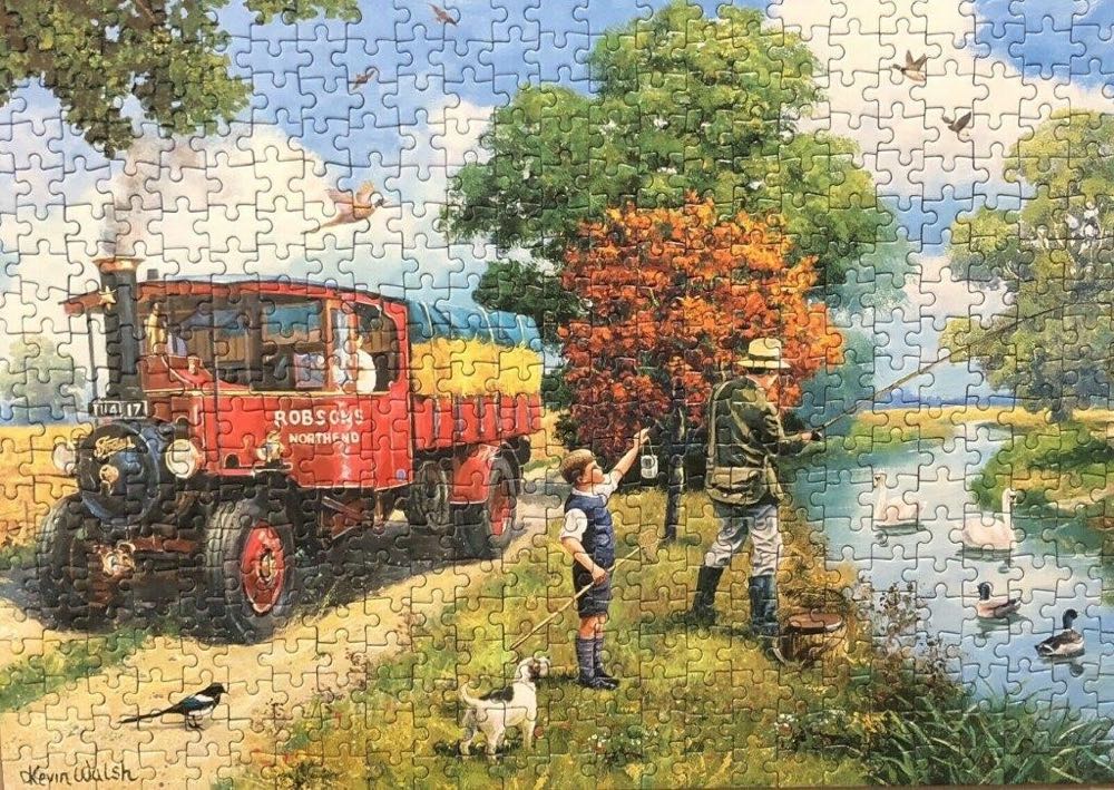 Afternoon Angling 🟦 - Gibsons puzzle collectible [Barcode 5012269031041] - Main Image 3