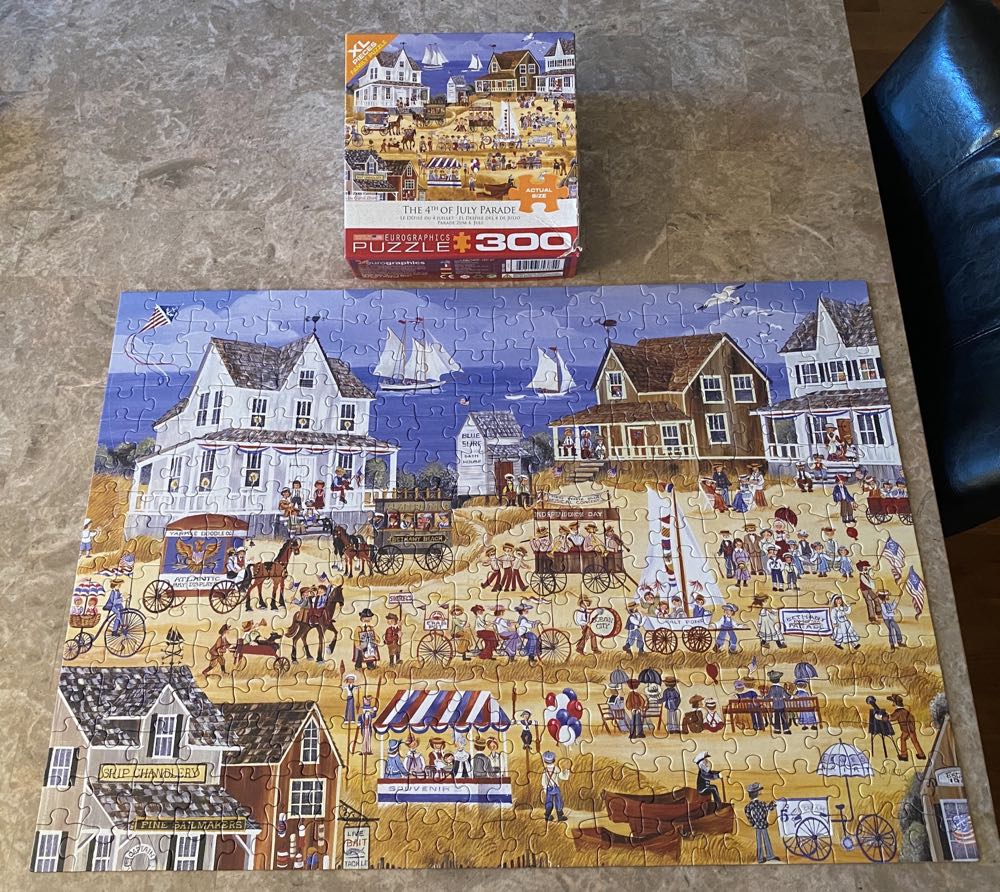 The 4th Of July Parade - EuroGraphics puzzle collectible [Barcode 628136353854] - Main Image 2