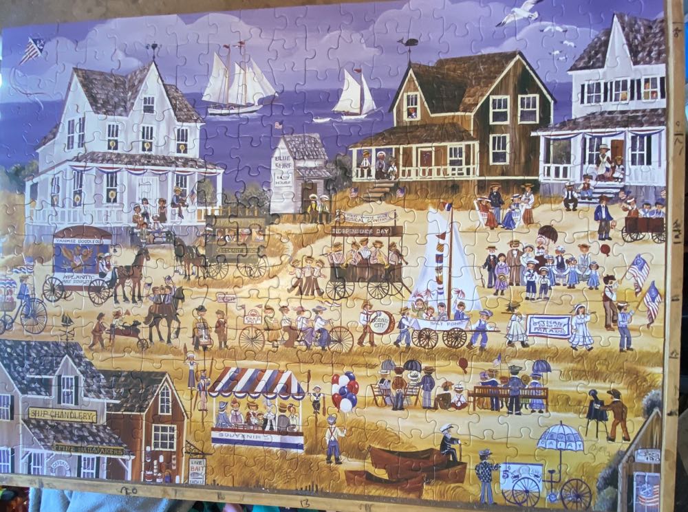 The 4th Of July Parade - EuroGraphics puzzle collectible [Barcode 628136353854] - Main Image 3