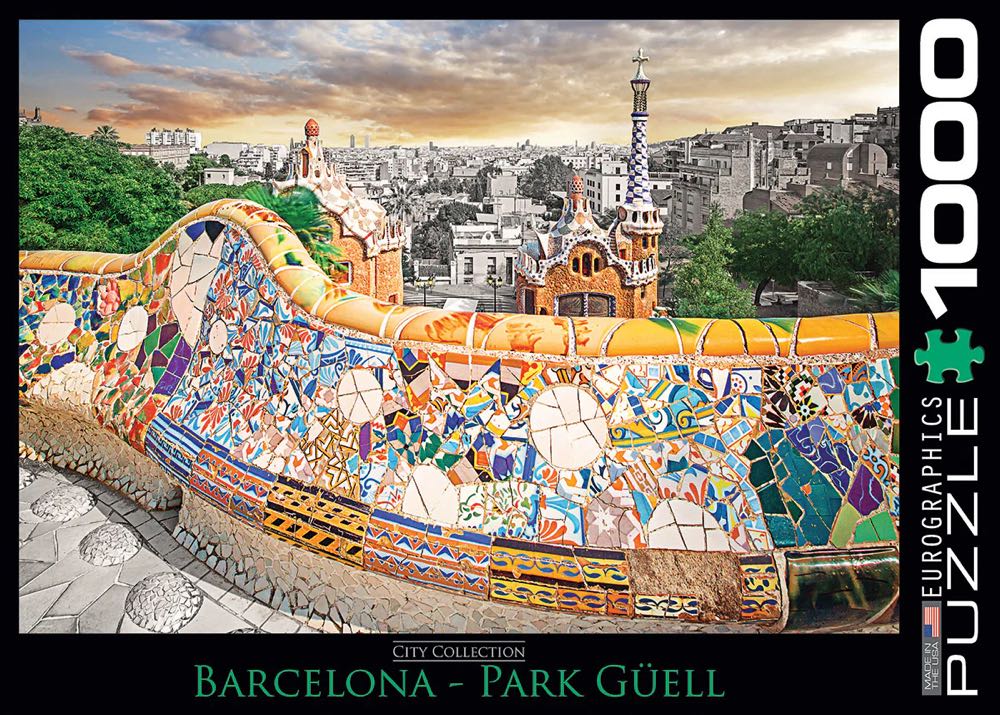 Barcelona, Park Guell - Eurographics puzzle collectible [Barcode 628136607681] - Main Image 2