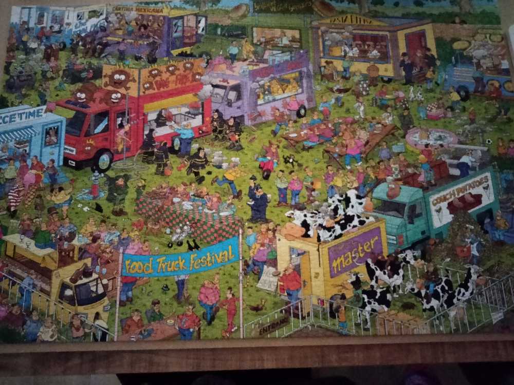 Food Truck Festival - Jumbo 1500 puzzle collectible [Barcode 8710126200421] - Main Image 3