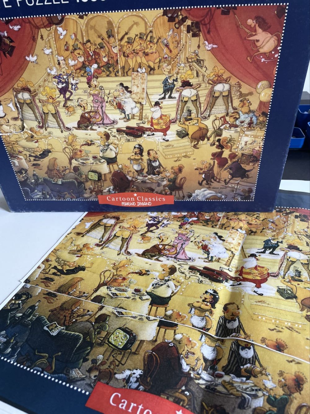 Bits & Pieces 750 Pc Shaped Puzzle Garden Helpers Water Pot Russell Cobane