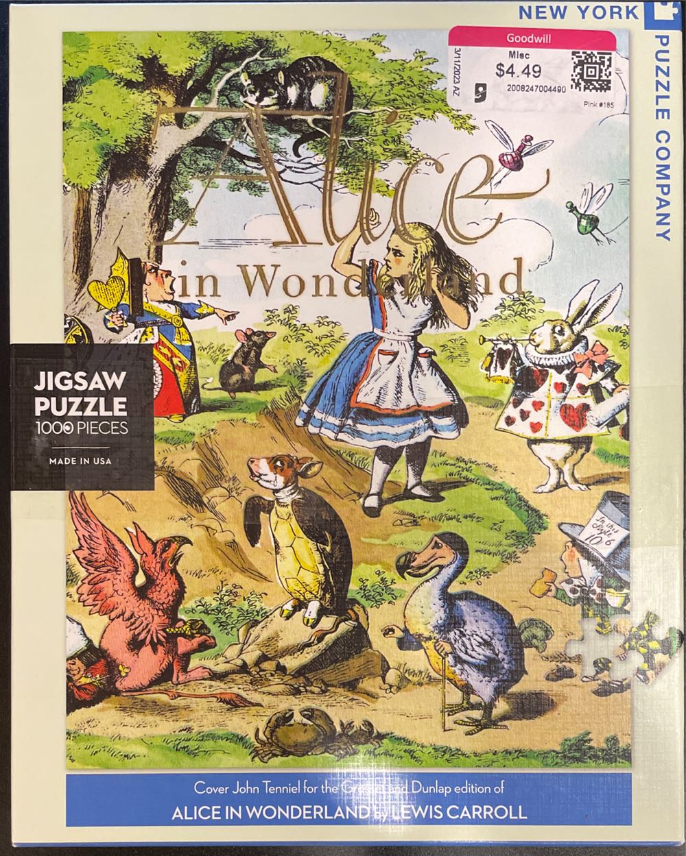 Alice in Wonderland - New York Puzzle Company 🇺🇸 puzzle collectible [Barcode 819844016531] - Main Image 2