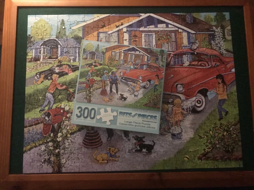 Family Car Wash 👨‍👩‍👧‍👦🚗🧽 - Bits & Pieces 🇺🇸 puzzle collectible - Main Image 2