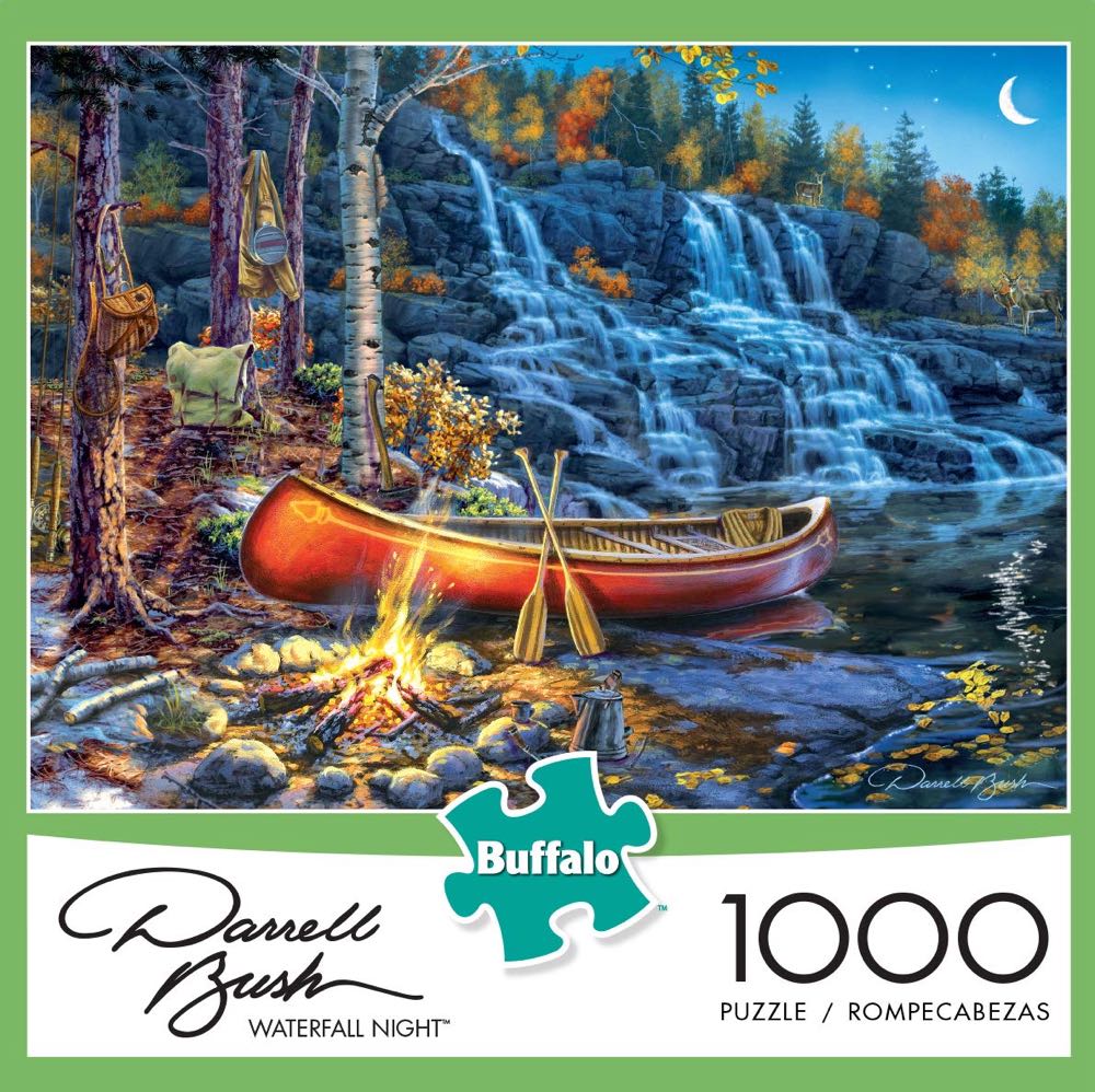 Waterfall Night  - Buffalo Games puzzle collectible [Barcode 079346120031] - Main Image 2