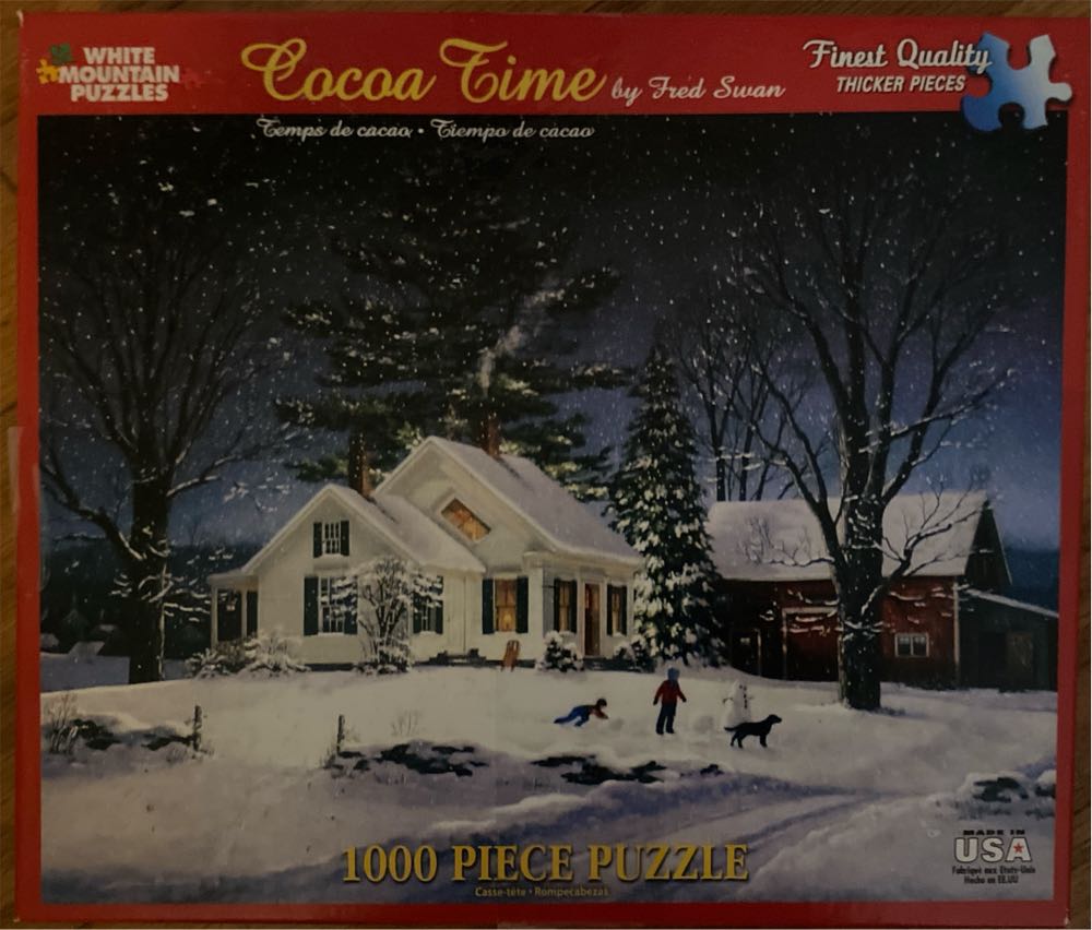 Cocoa Time - White Mountain Puzzles puzzle collectible [Barcode 724819256884] - Main Image 3
