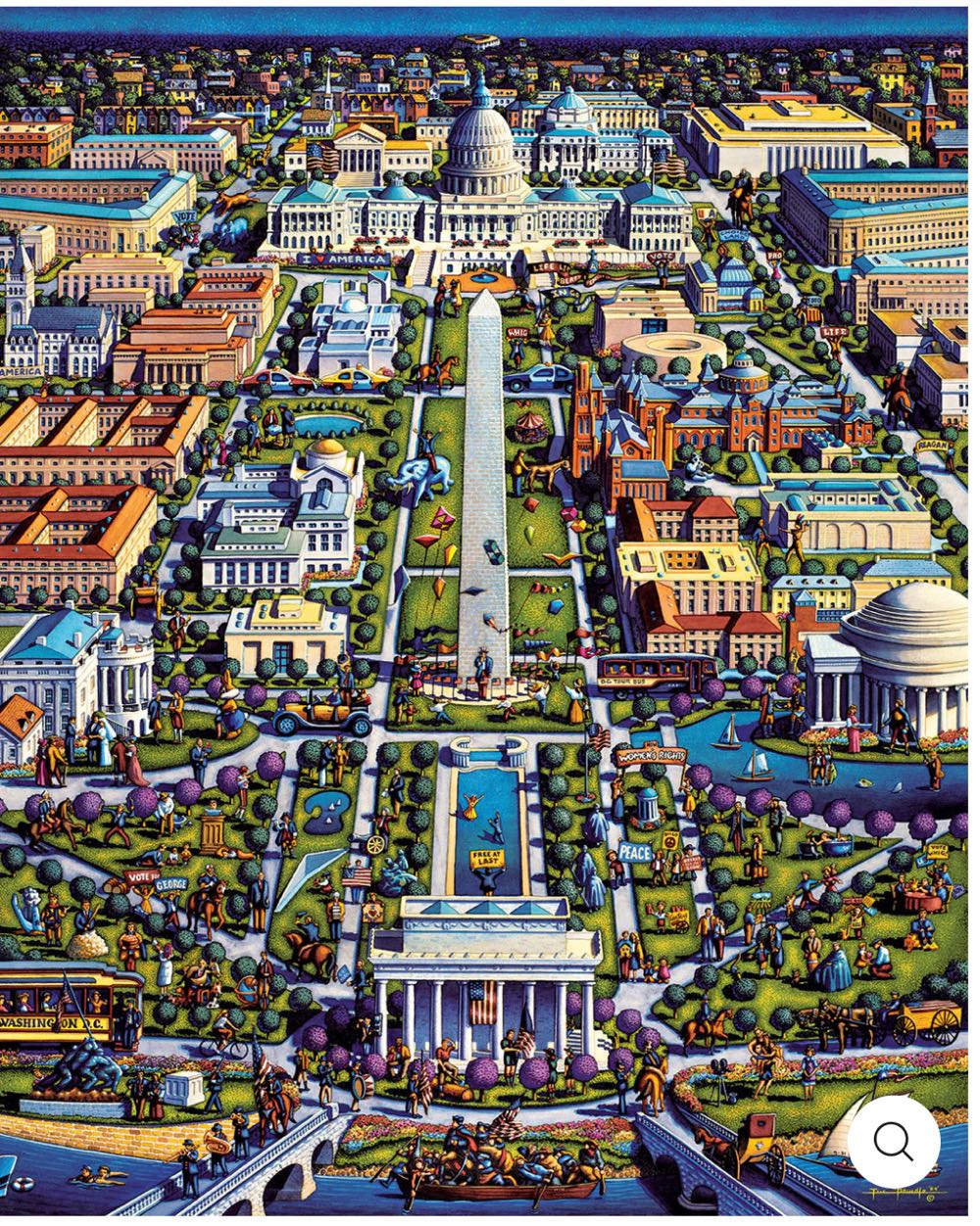 Washington D. C. (UV) 🧩 - Dowdle puzzle collectible [Barcode 671095000994] - Main Image 2