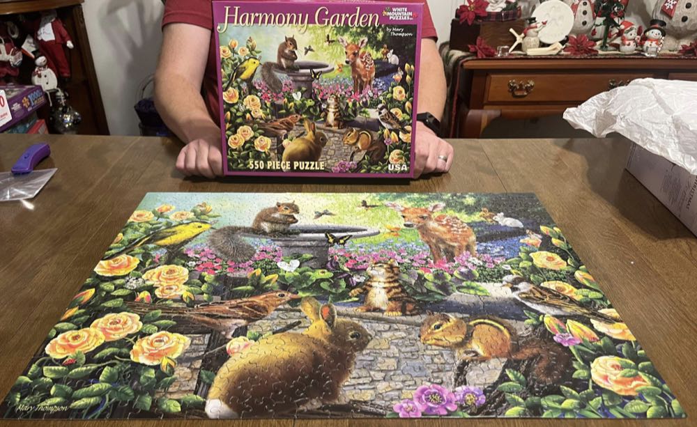 Harmony Garden - White Mountain Puzzles puzzle collectible [Barcode 724819252701] - Main Image 3