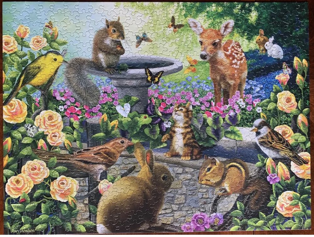 Harmony Garden - White Mountain Puzzles puzzle collectible [Barcode 724819252701] - Main Image 4