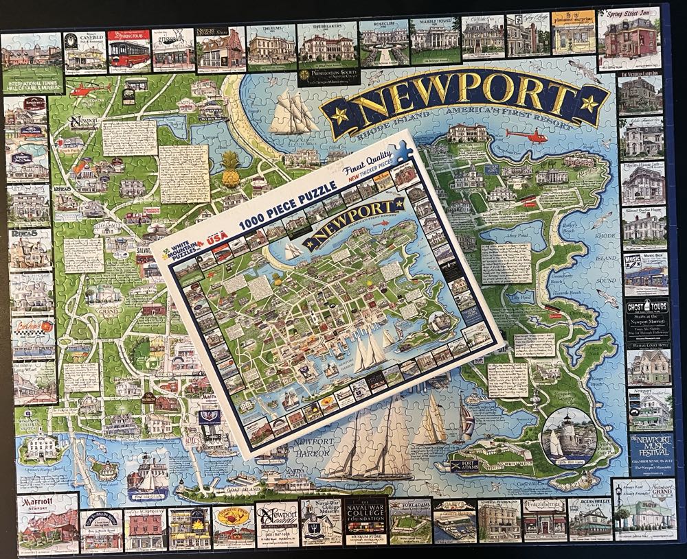 Newport Rhode Island - White Mountain Puzzles puzzle collectible [Barcode 724819254385] - Main Image 4