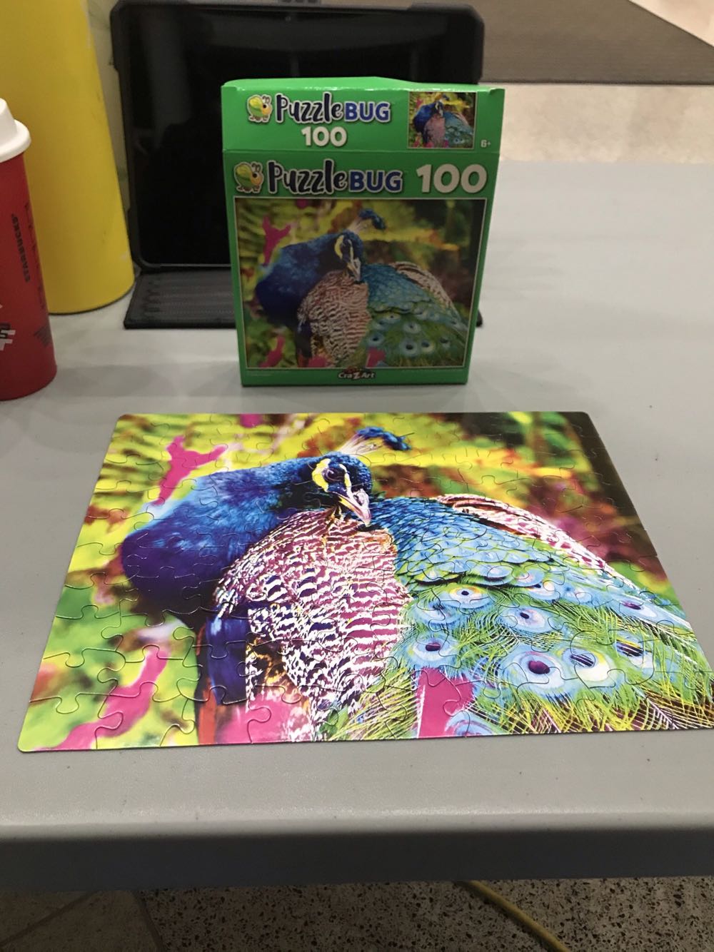 Beautiful Peacock Up Close 🤩🦚 - Cra⚡️Art 🇺🇸 puzzle collectible - Main Image 2