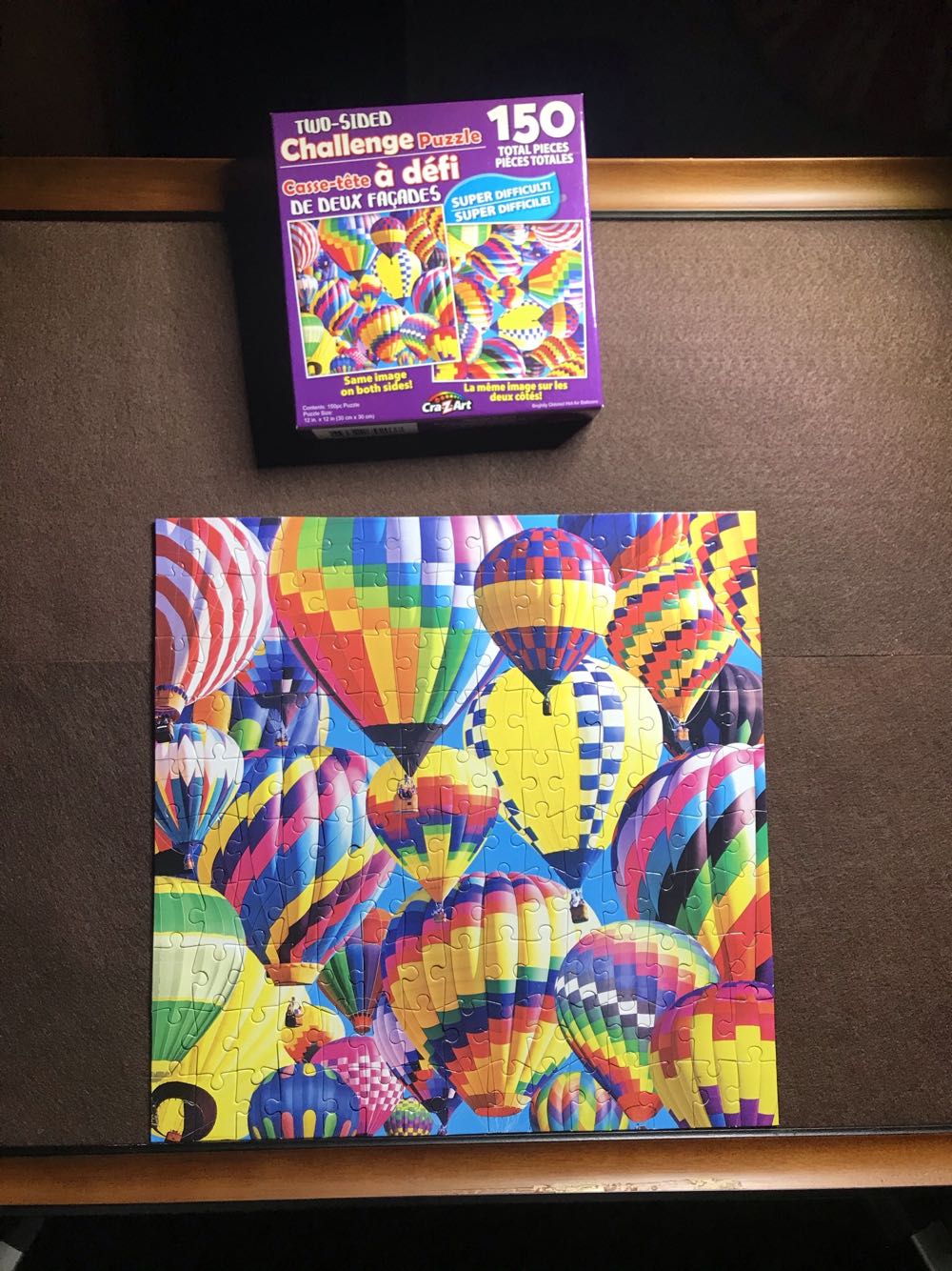 Brightly Colored Hot Air Balloons 🌈🔥💨🎈🎈 - Cra⚡️Art 🇺🇸 puzzle collectible - Main Image 2