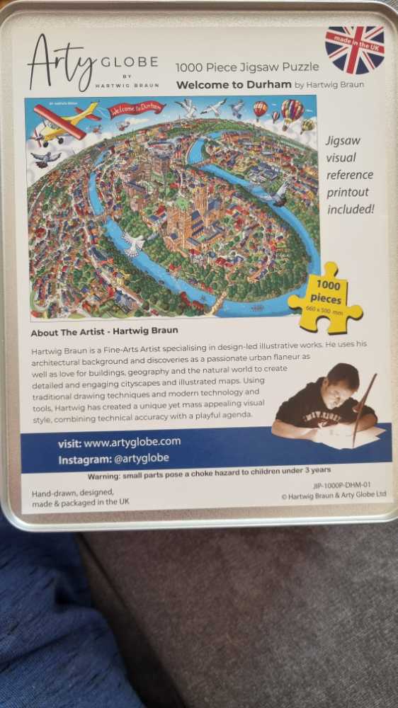 Welcome to Durham - Arty Globe puzzle collectible - Main Image 2