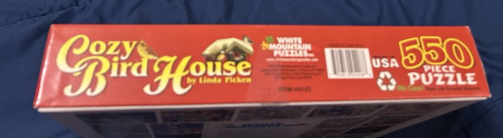 Cozy Bird House - White Mountain puzzle collectible [Barcode 724819254088] - Main Image 2