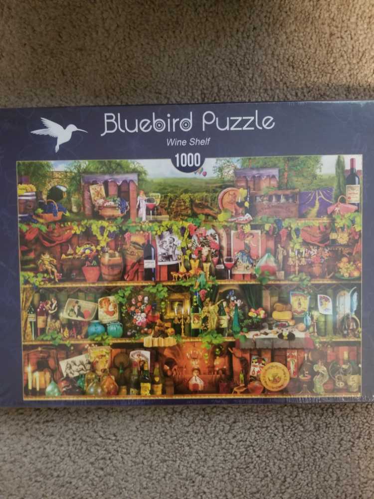 Wine Shelf - SOLD DID NOT DO - Bluebird Puzzle puzzle collectible [Barcode 3663384703041] - Main Image 2